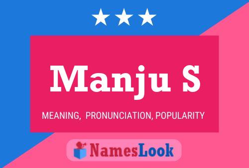 Manju S Namensposter