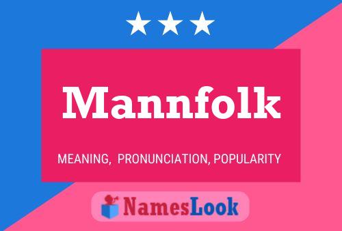 Mannfolk Namensposter