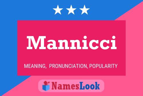 Mannicci Namensposter