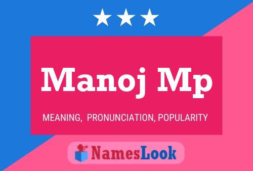 Manoj Mp Namensposter