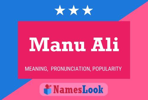 Manu Ali Namensposter