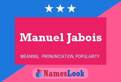 Manuel Jabois Namensposter