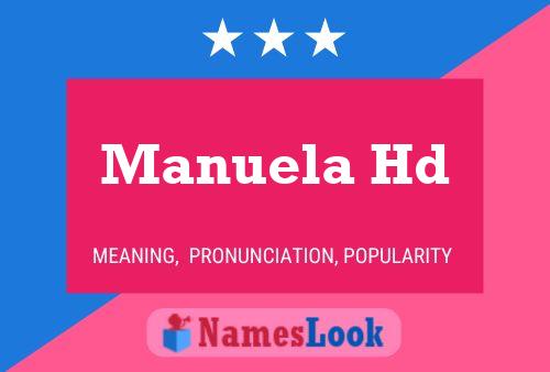 Manuela Hd Namensposter