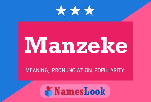 Manzeke Namensposter