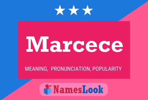 Marcece Namensposter