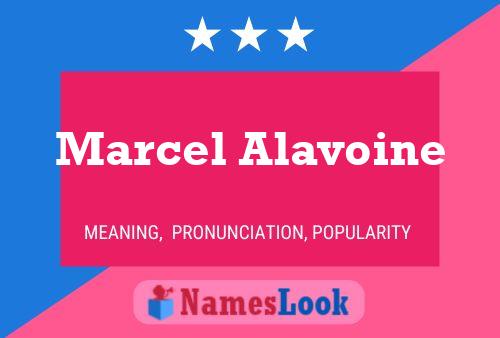 Marcel Alavoine Namensposter