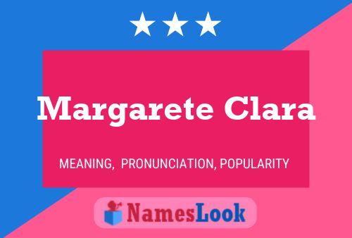 Margarete Clara Namensposter