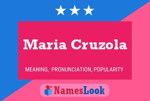 Maria Cruzola Namensposter