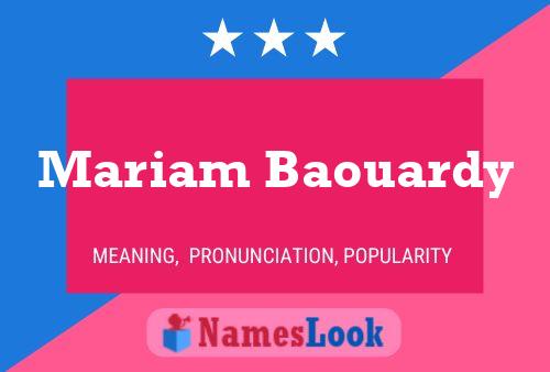 Mariam Baouardy Namensposter