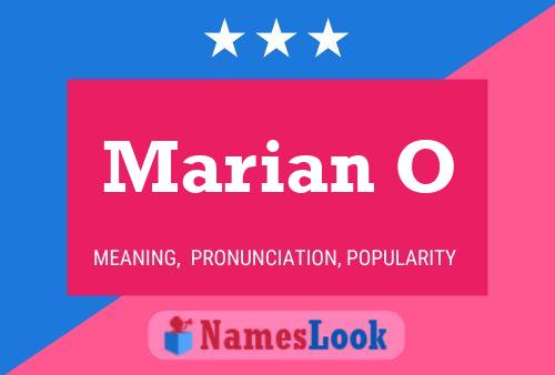 Marian O Namensposter