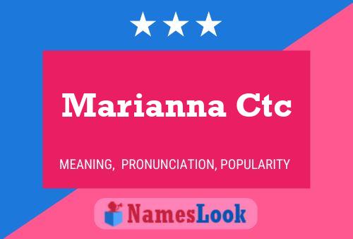 Marianna Ctc Namensposter