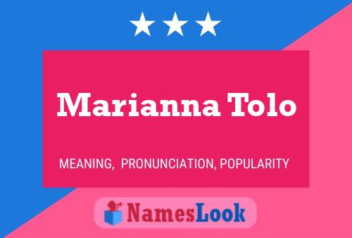 Marianna Tolo Namensposter