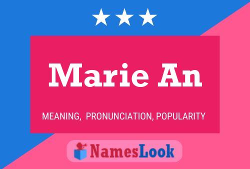 Marie An Namensposter