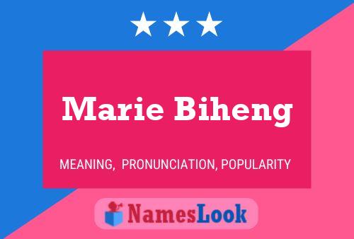 Marie Biheng Namensposter