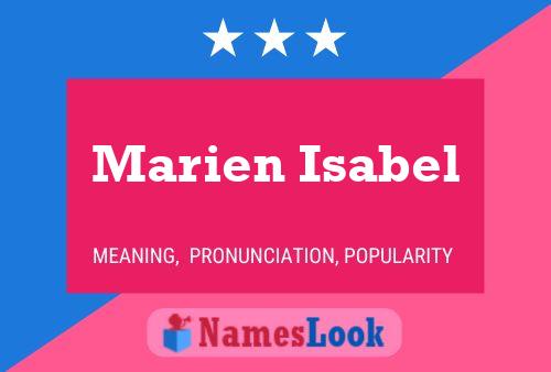 Marien Isabel Namensposter