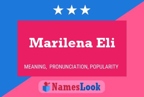 Marilena Eli Namensposter