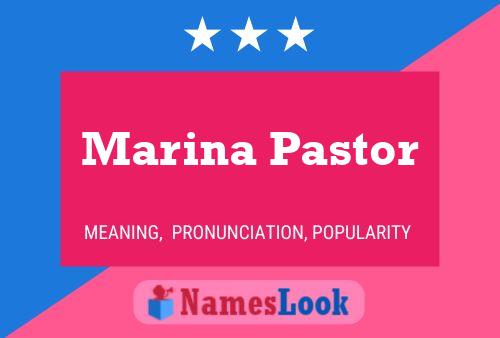 Marina Pastor Namensposter