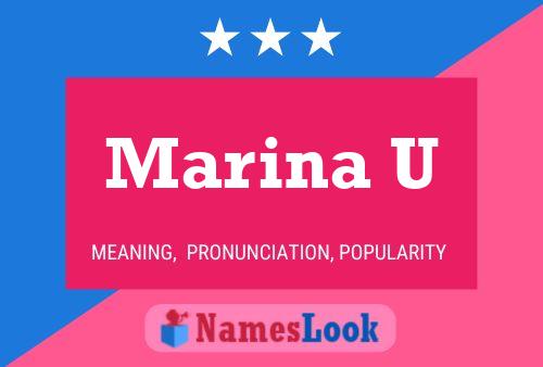 Marina U Namensposter