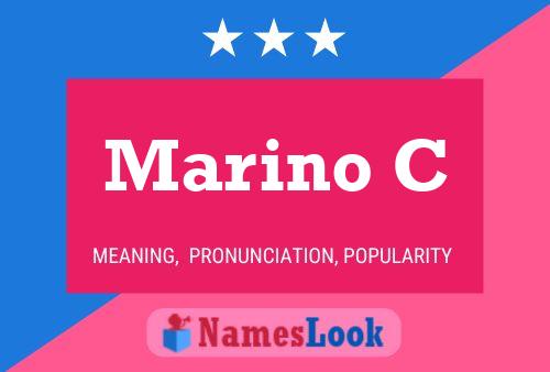 Marino C Namensposter