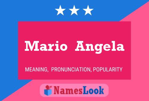 Mario  Angela Namensposter