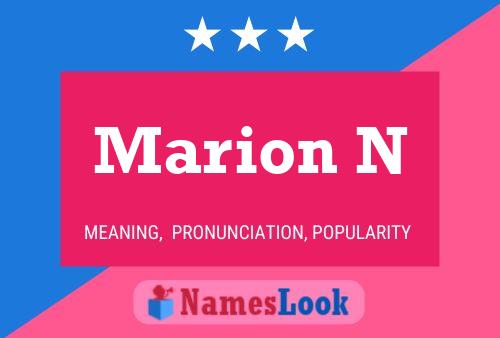 Marion N Namensposter