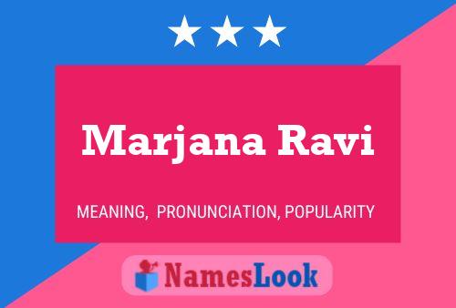 Marjana Ravi Namensposter