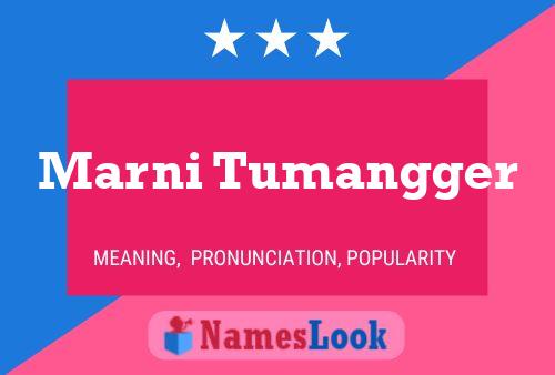 Marni Tumangger Namensposter