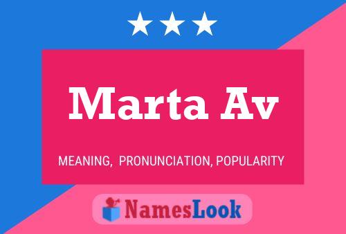 Marta Av Namensposter