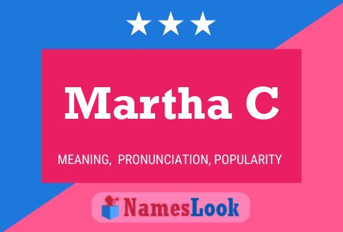 Martha C Namensposter