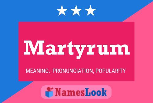 Martyrum Namensposter