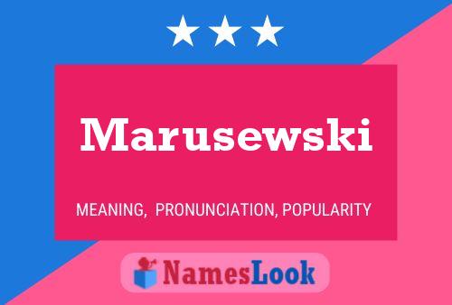 Marusewski Namensposter