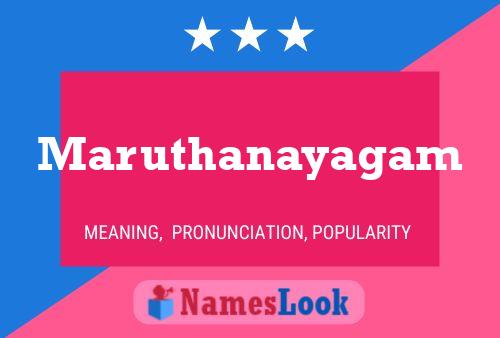 Maruthanayagam Namensposter