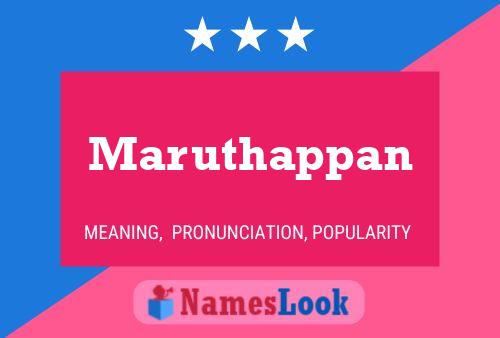 Maruthappan Namensposter