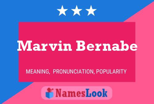 Marvin Bernabe Namensposter