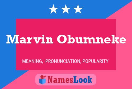 Marvin Obumneke Namensposter