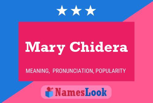 Mary Chidera Namensposter