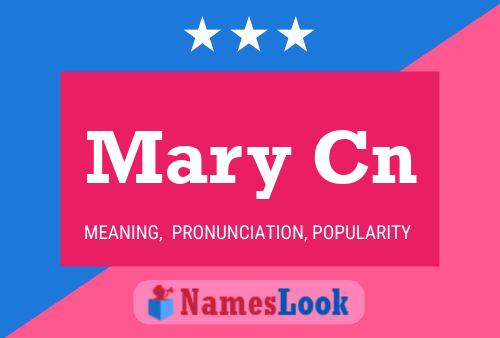 Mary Cn Namensposter