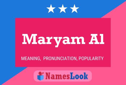 Maryam Al Namensposter