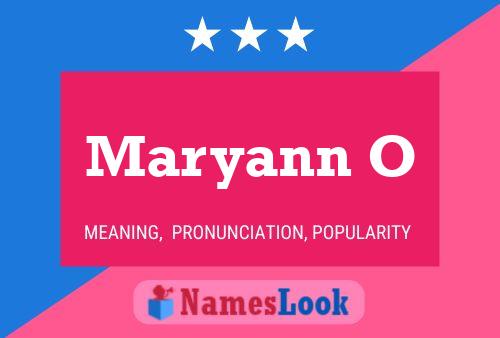 Maryann O Namensposter