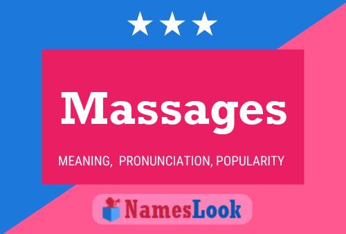 Massages Namensposter