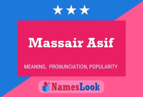 Massair Asif Namensposter