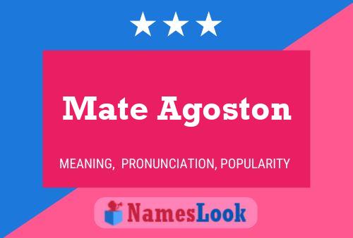 Mate Agoston Namensposter