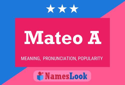 Mateo A Namensposter