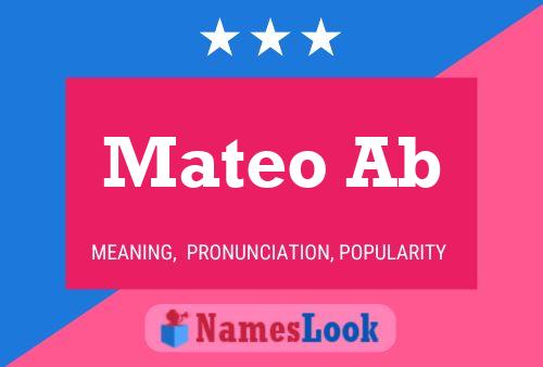 Mateo Ab Namensposter