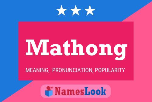 Mathong Namensposter