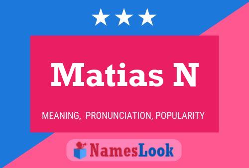 Matias N Namensposter