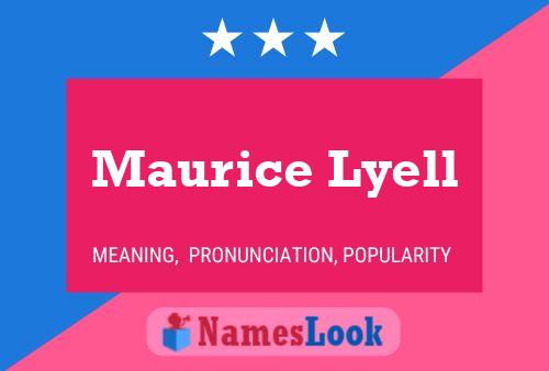 Maurice Lyell Namensposter