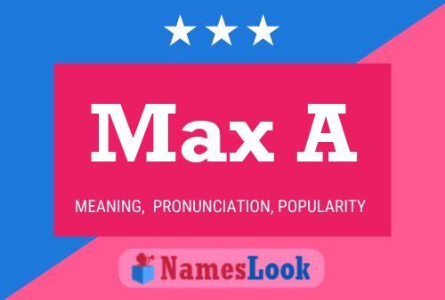 Max A Namensposter