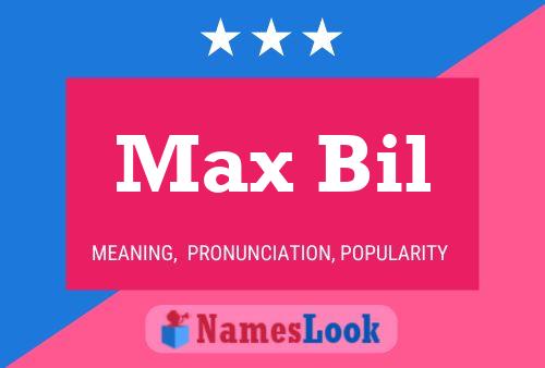 Max Bil Namensposter