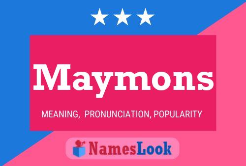 Maymons Namensposter